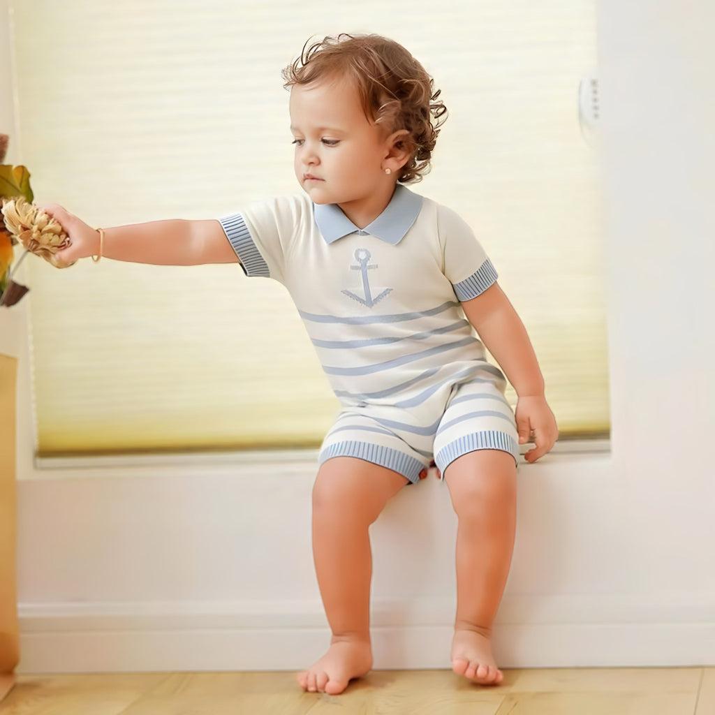 Unisex Sailor Marine Baby Romper