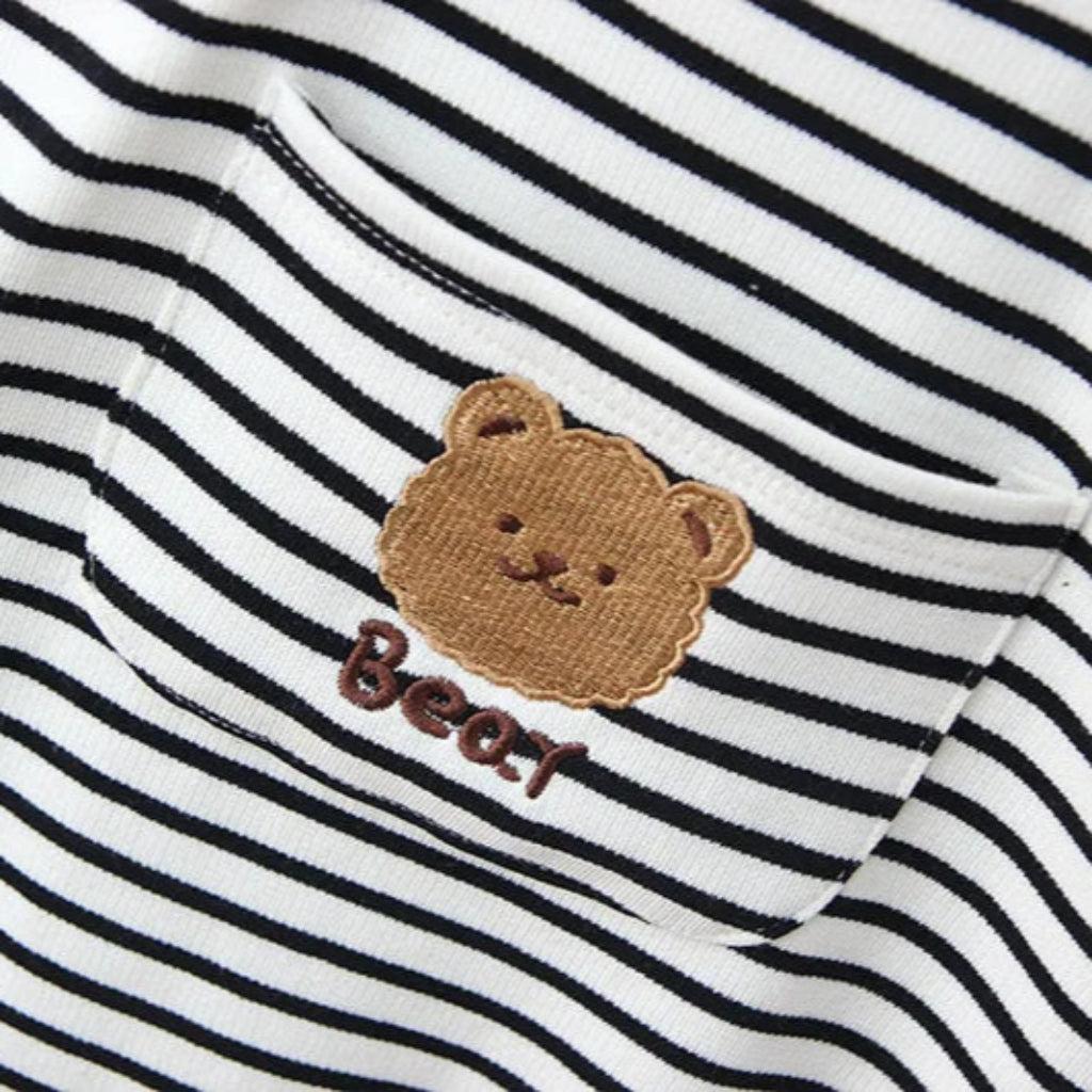 Unisex Striped Boho Overalls