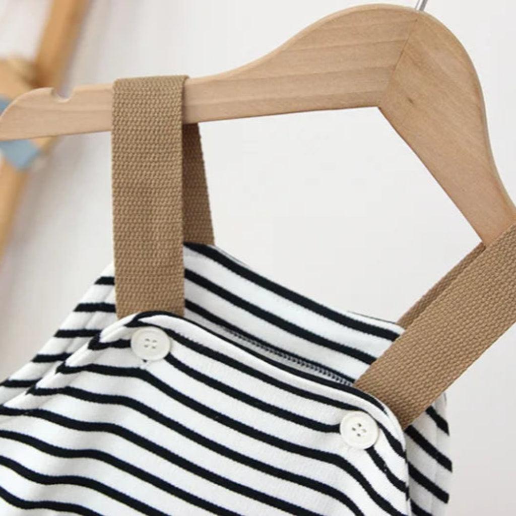 Unisex Striped Boho Overalls