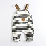 Unisex Striped Boho Overalls