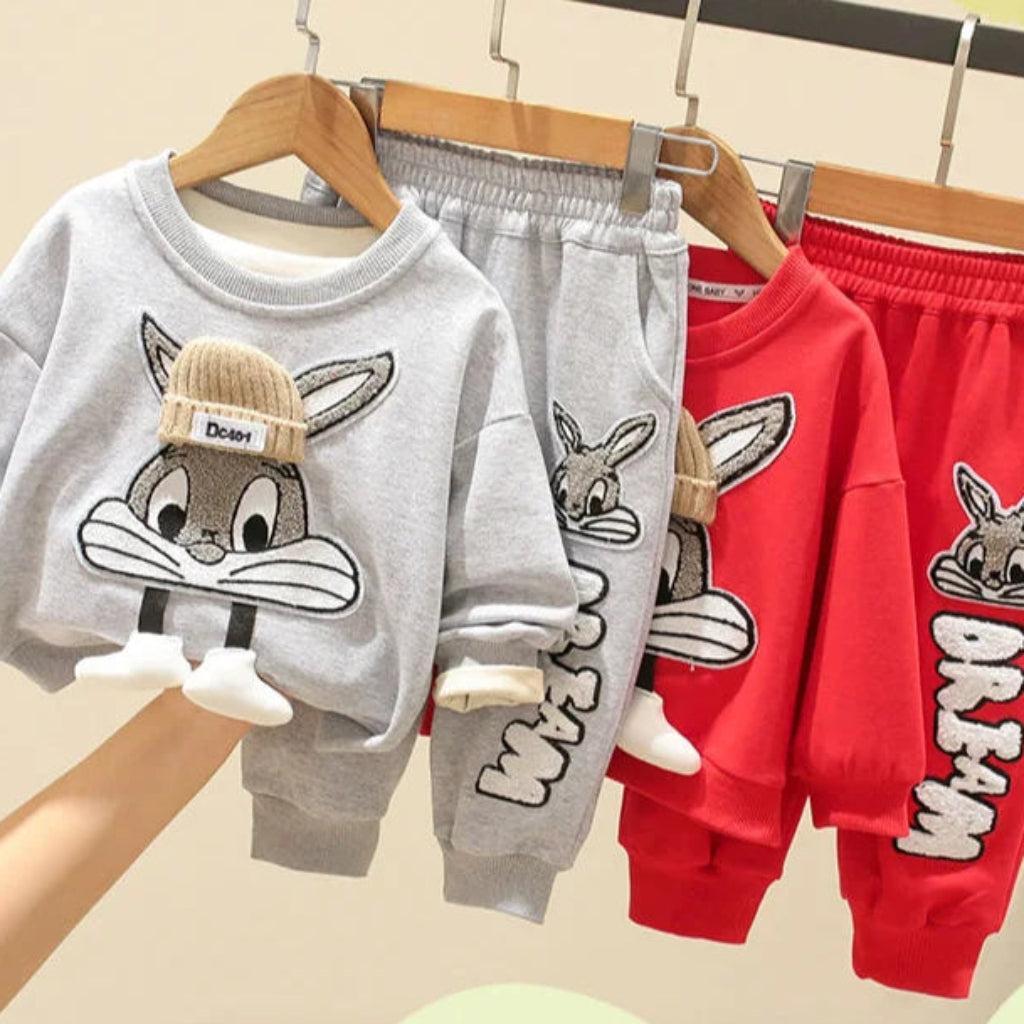 Unisex Warm Bunny Sweater & Pants Set