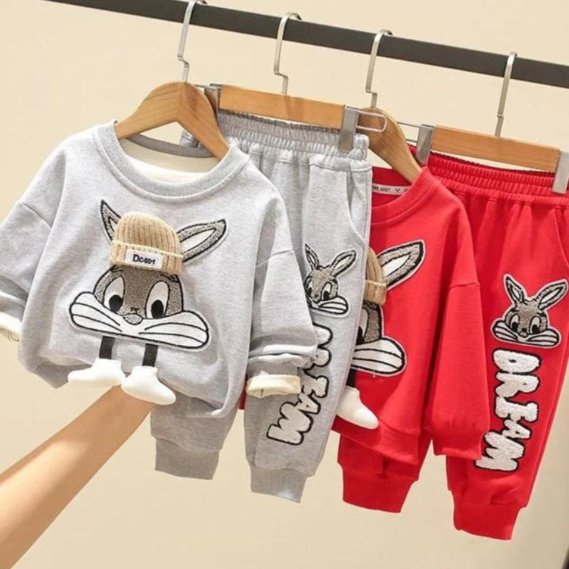 Unisex Warm Bunny Sweater & Pants Set