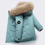 Unisex Warm Winter Jacket with Faux Fur