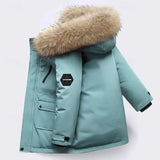 Unisex Warm Winter Jacket with Faux Fur
