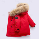 Unisex Warm Winter Jacket with Faux Fur