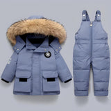 Unisex Winter 2-Piece Ski Snowsuit Puffer Jacket and Pants Set