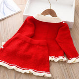 Vintage Festive Bow Jacket & Skirt