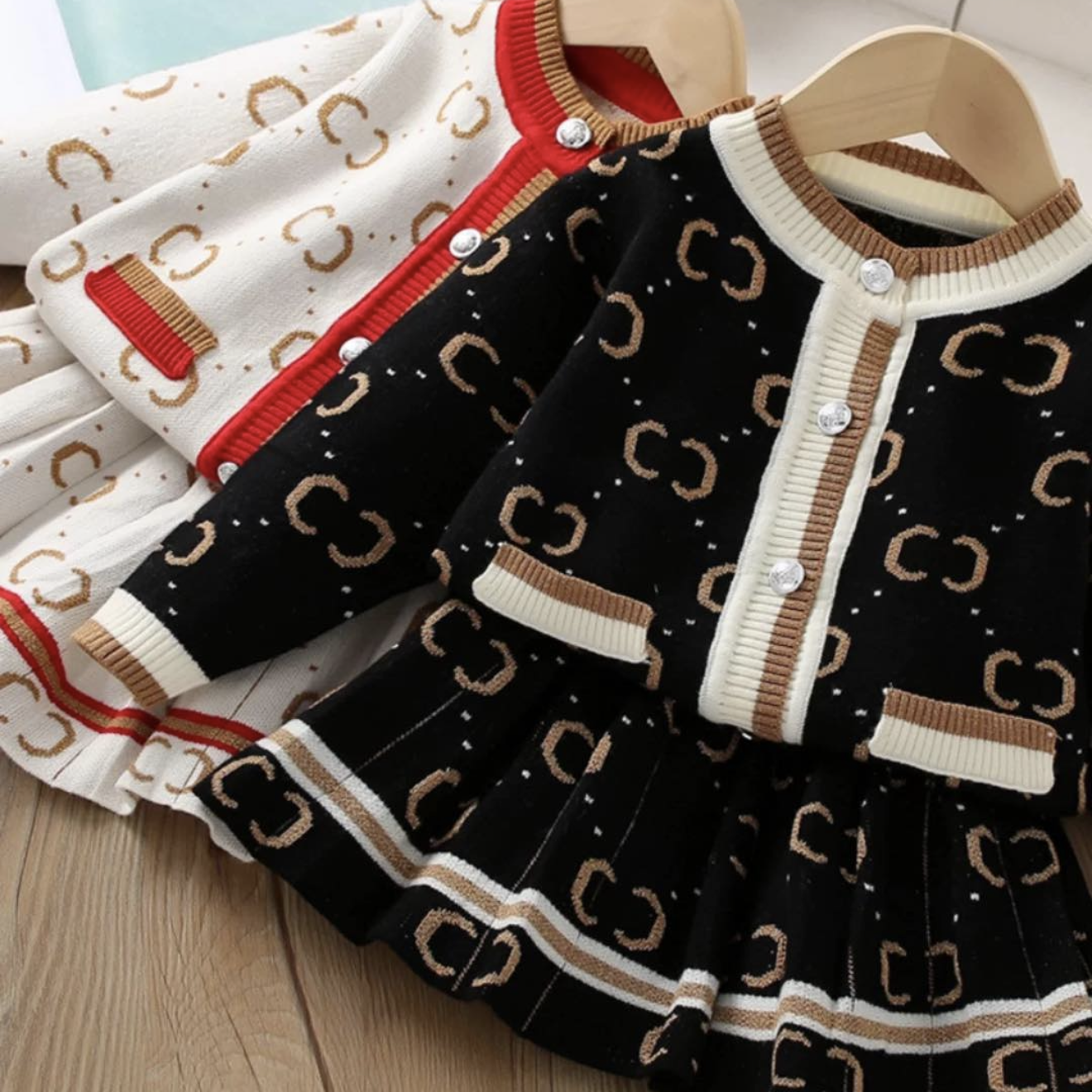 Vintage-Inspired Girls' Matching Set