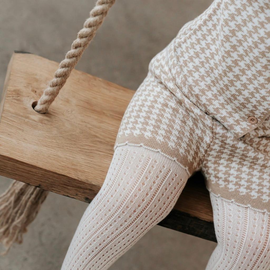 Vintage Knit Cardigan Girls' Set