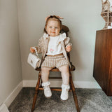 Vintage Knit Cardigan Girls' Set