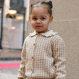 Vintage Knit Cardigan Girls' Set