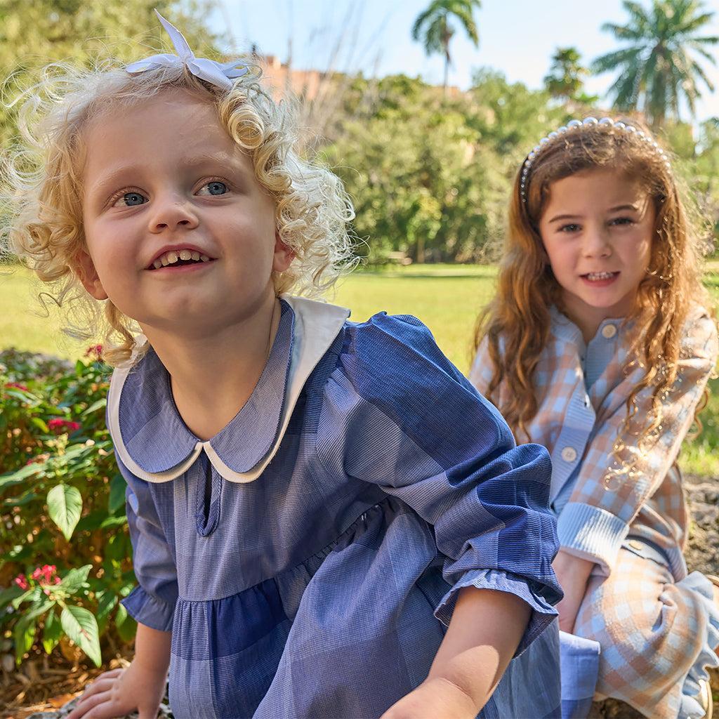 Vintage Oslo Plaid Girls' Dress