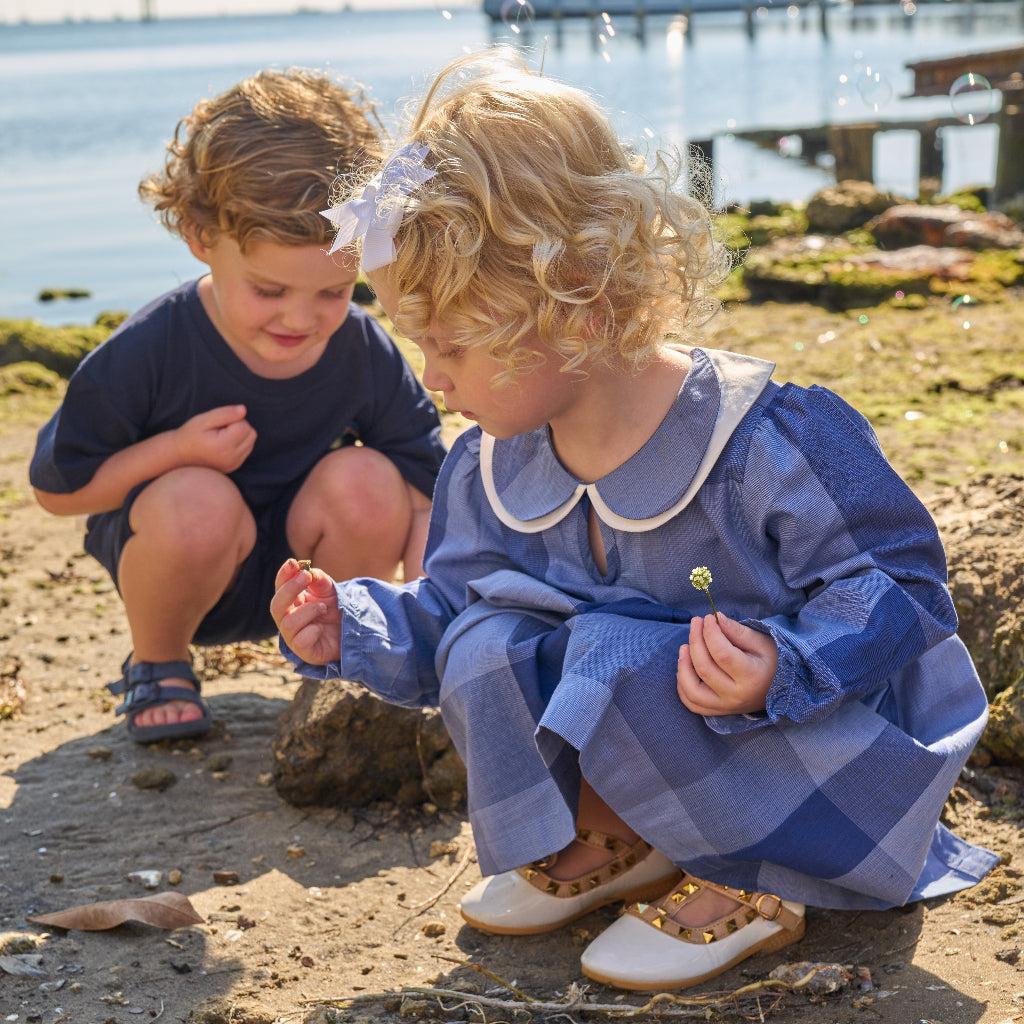 Vintage Oslo Plaid Girls' Dress