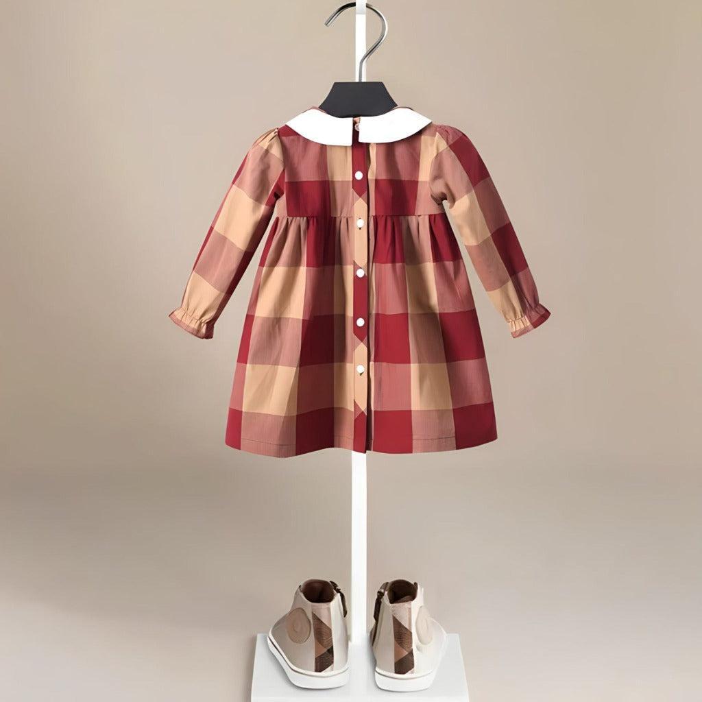 Vintage Oslo Plaid Girls' Dress