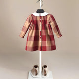 Vintage Oslo Plaid Girls' Dress