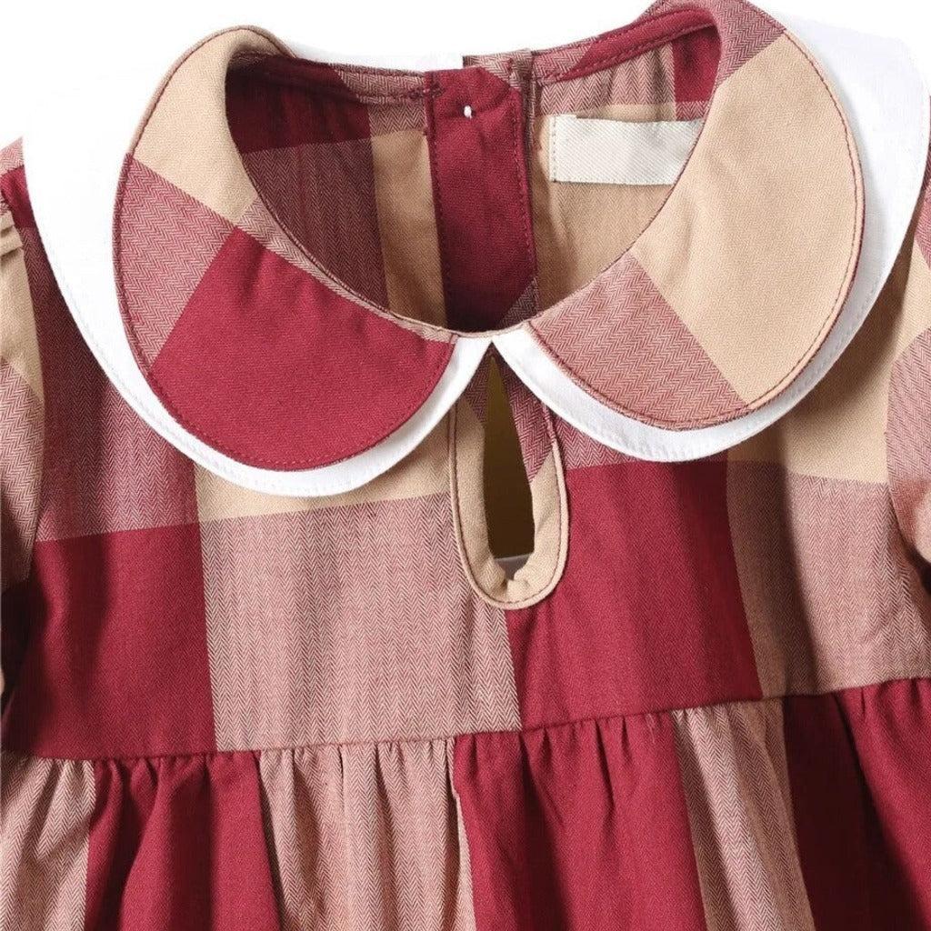 Vintage Oslo Plaid Girls' Dress