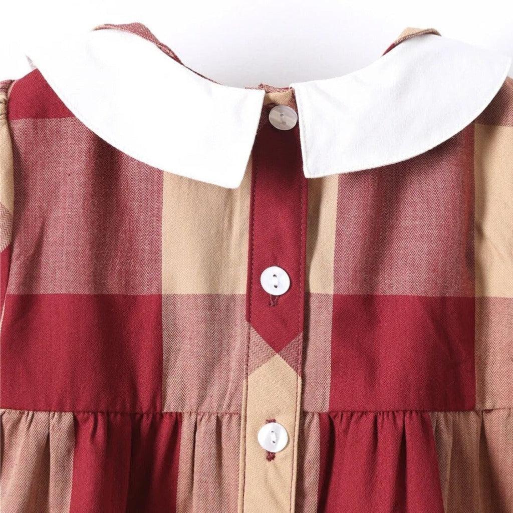Vintage Oslo Plaid Girls' Dress