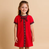 Robe classique à carreaux pour fille