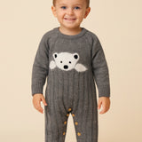 Pelele cálido de osito de peluche