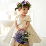 White Sicily Flower Girl Dress