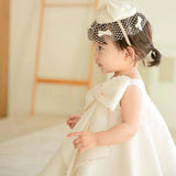 White Sicily Flower Girl Dress