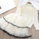 Winter Twirl Princess Dress & Cardigan Set
