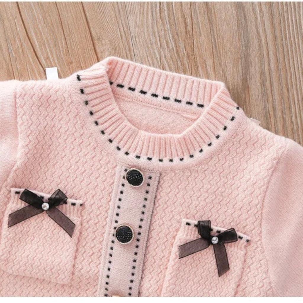 Winter Twirl Princess Dress & Cardigan Set