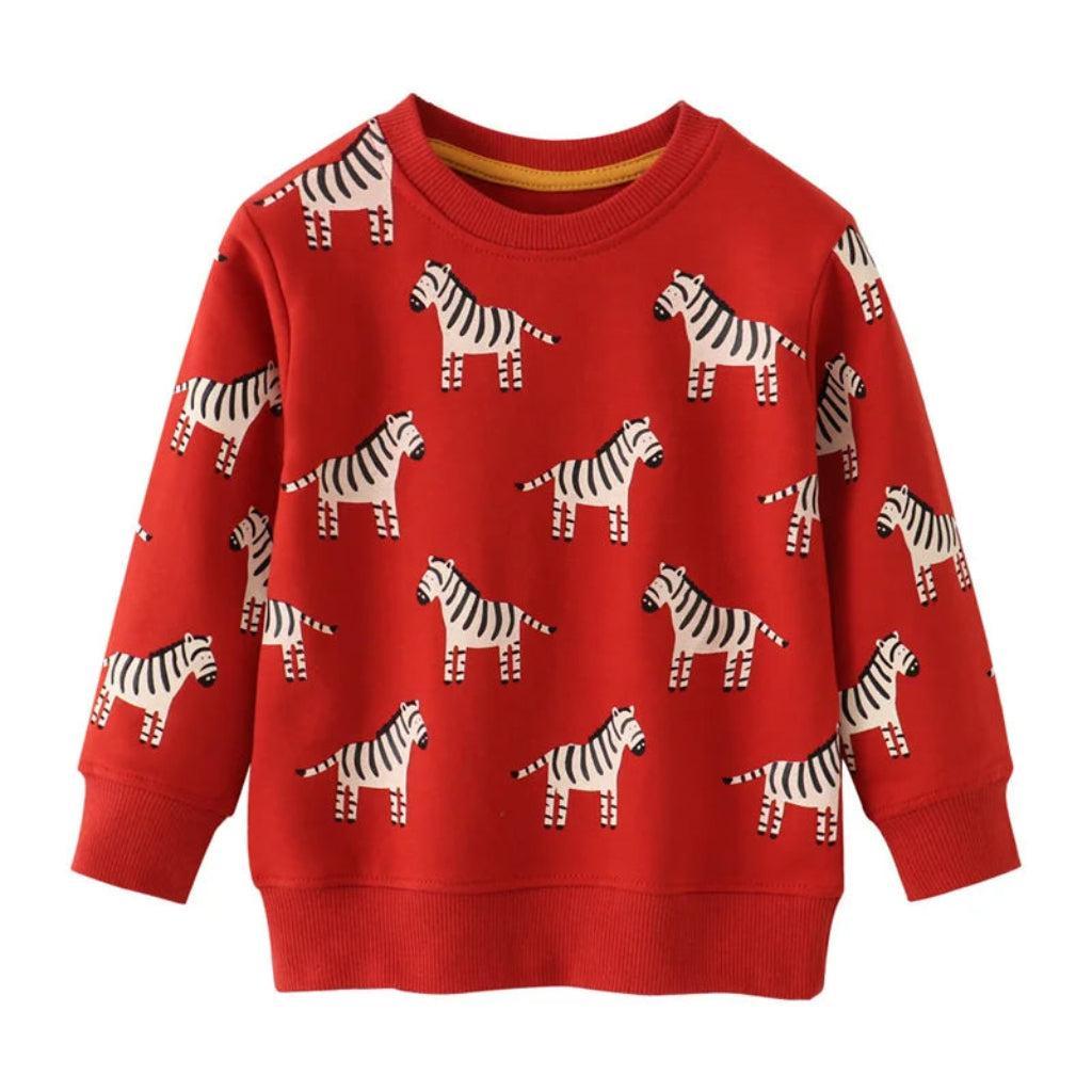 Zebra Boys' Cotton Sweatshirt