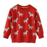 Zebra Boys' Cotton Sweatshirt
