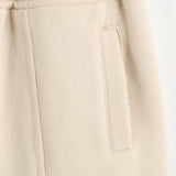 Boys' Cotton Light Beige Sweatpants