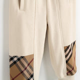 Boys' Cotton Light Beige Sweatpants