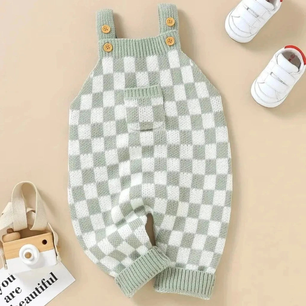 Frankie Check 1-Piece Overalls