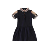 Robe classique à carreaux pour fille