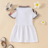Robe classique à carreaux pour fille