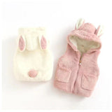 Bunny Ears Warm Hooded Vest