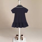 Two Colors Polo Dress - ONEAKIDS