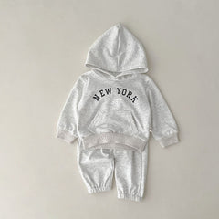 New York Hoodie Sweatshirt and Pants Set