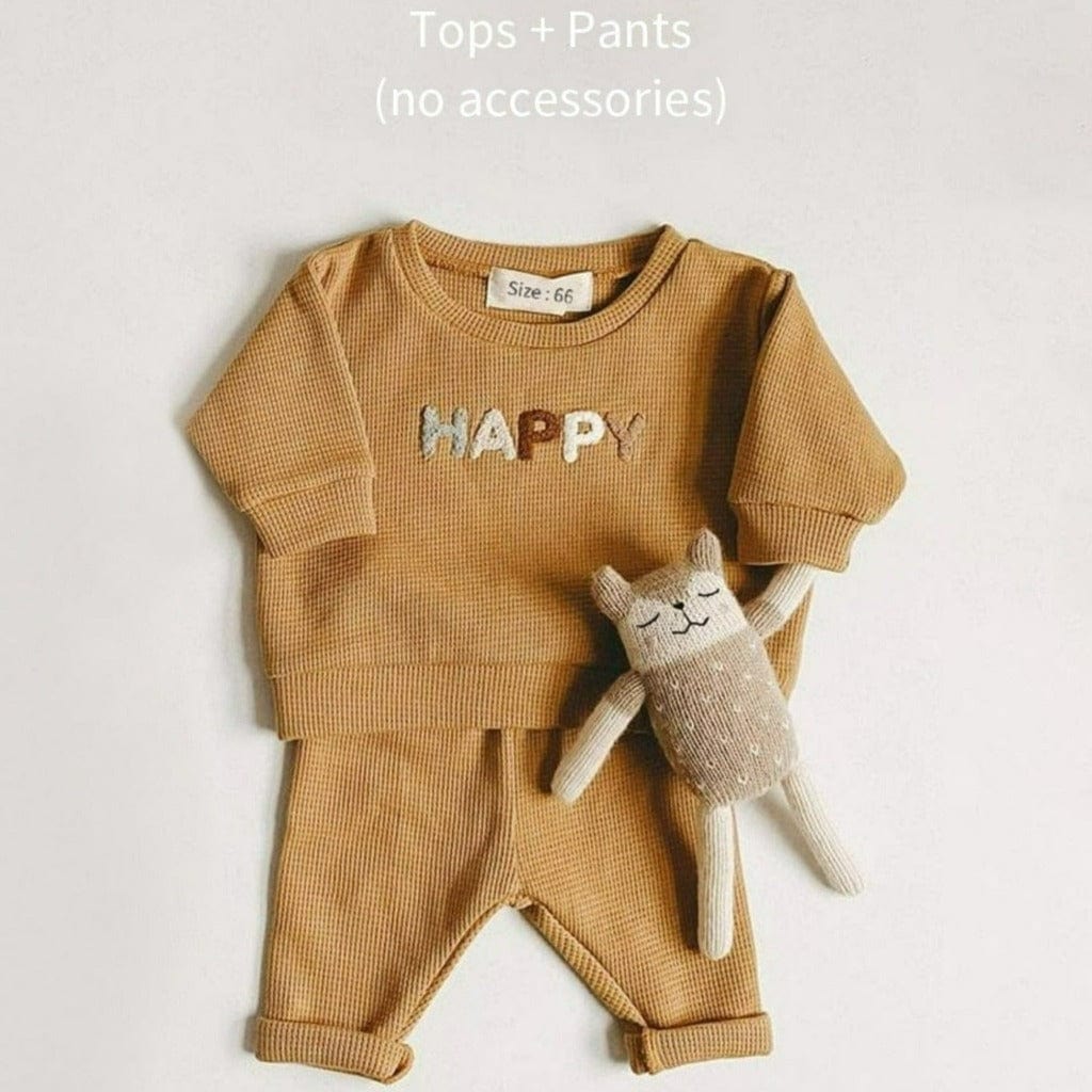 ONEAKIDS Baby & Toddler clothing 0-3M / BEIGE Pastel Boho Baby & Toddler 2-Piece Set