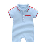 ONEAKIDS Baby & Toddler clothing 0-3M / BLUE Baby Boys' Classic Polo Captain Jumpsuit