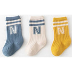 ONEAKIDS Baby & Toddler clothing 0-3M / Vibrant colors 3 Pairs of Unisex Socks