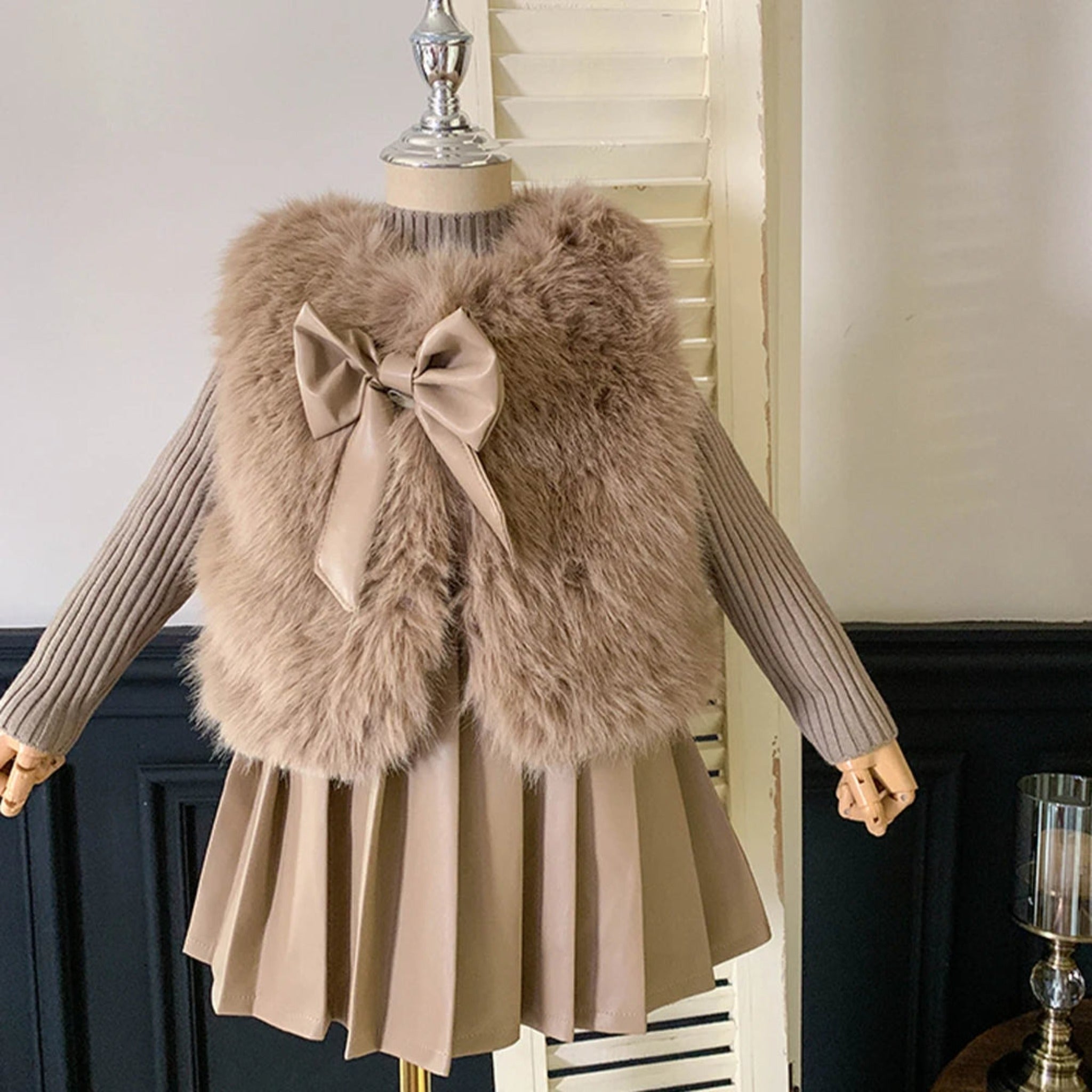 ONEAKIDS Baby & Toddler clothing 12-18M / BEIGE Fall & Winter Girls' 3-Piece Set