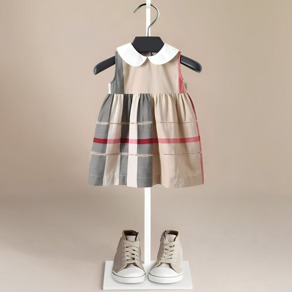 ONEAKIDS Baby & Toddler clothing 12-18M / BEIGE Organic Cotton Hawaii Girls' Dress