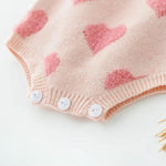 ONEAKIDS Baby & Toddler clothing 2-Piece Cardigan & Overalls Set with Hearts