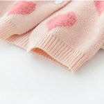ONEAKIDS Baby & Toddler clothing 2-Piece Cardigan & Overalls Set with Hearts