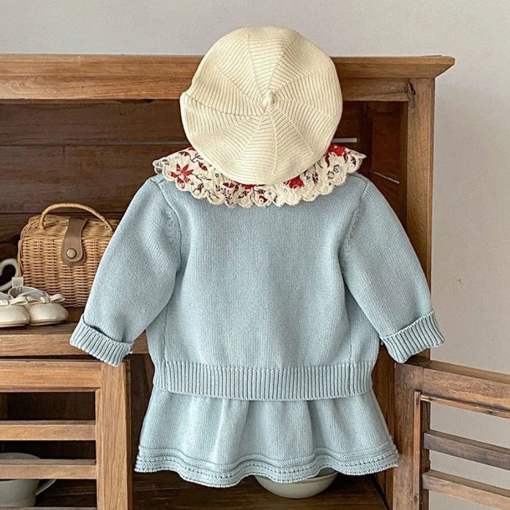 ONEAKIDS Baby & Toddler clothing 2-Piece Daisy Girl Knit Dress & Cardigan Set