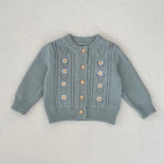 ONEAKIDS Baby & Toddler clothing 2-Piece Daisy Girl Knit Dress & Cardigan Set