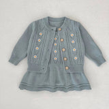 ONEAKIDS Baby & Toddler clothing 2-Piece Daisy Girl Knit Dress & Cardigan Set