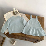 ONEAKIDS Baby & Toddler clothing 2-Piece Daisy Girl Knit Dress & Cardigan Set