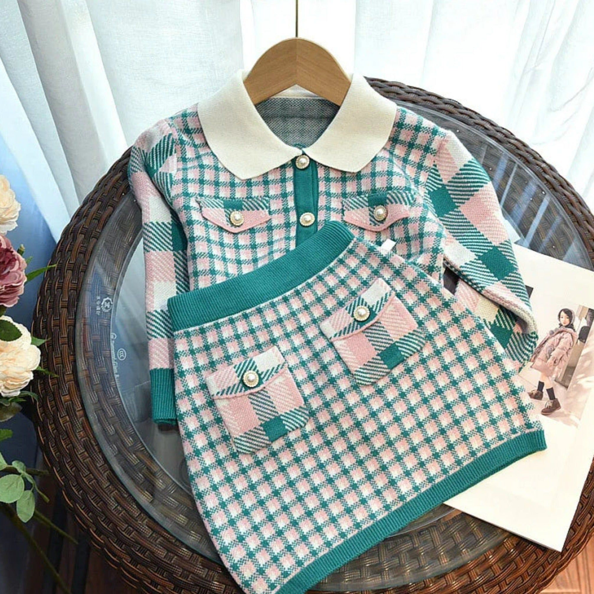 ONEAKIDS Baby & Toddler clothing 2T / GREEN Classy Girl's 2-Piece Set