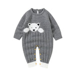 ONEAKIDS Baby & Toddler clothing 3-6M / GRAY Warm Teddy Bear Romper